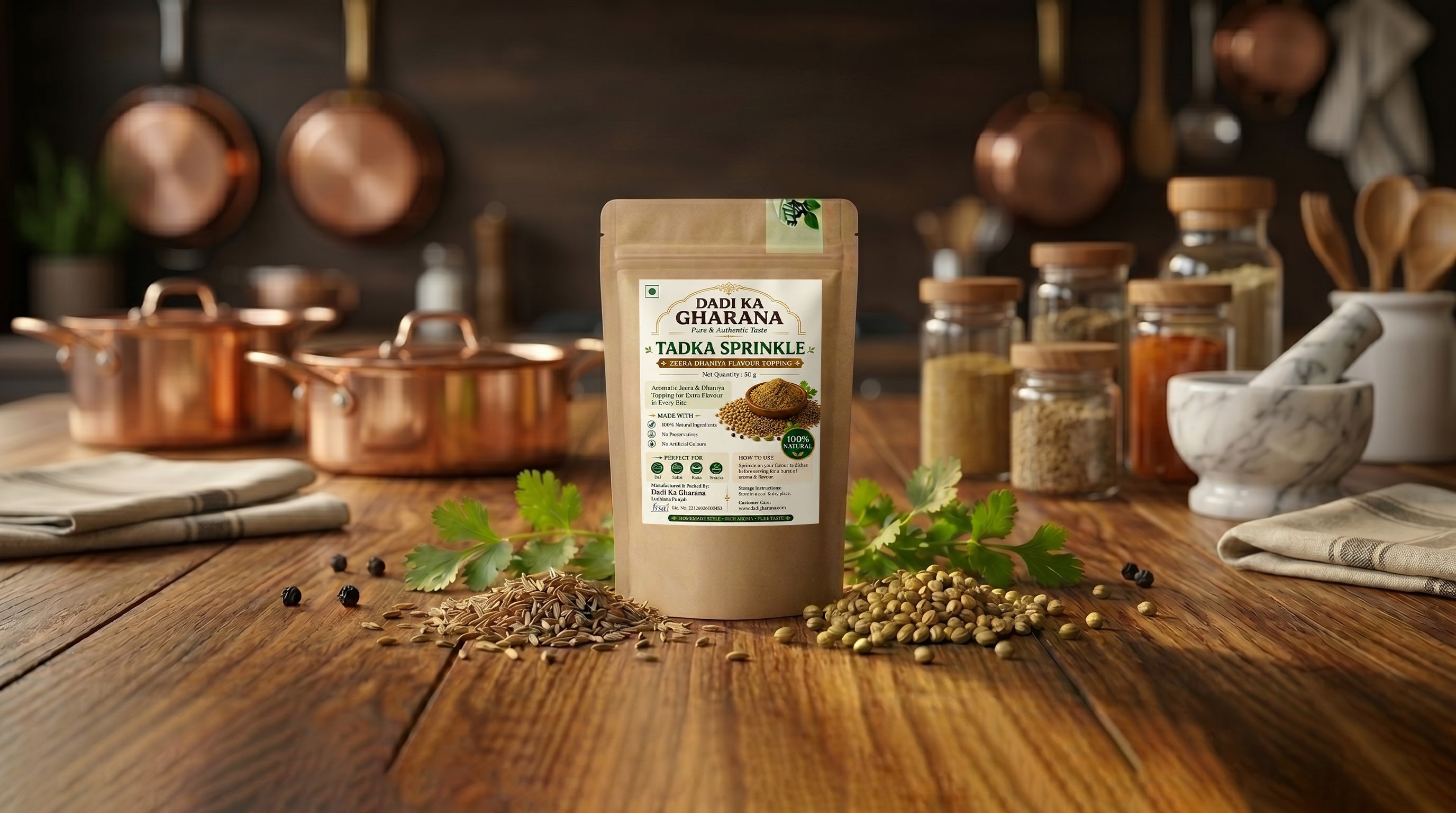 Jeera Dhaniya Flavour Topping