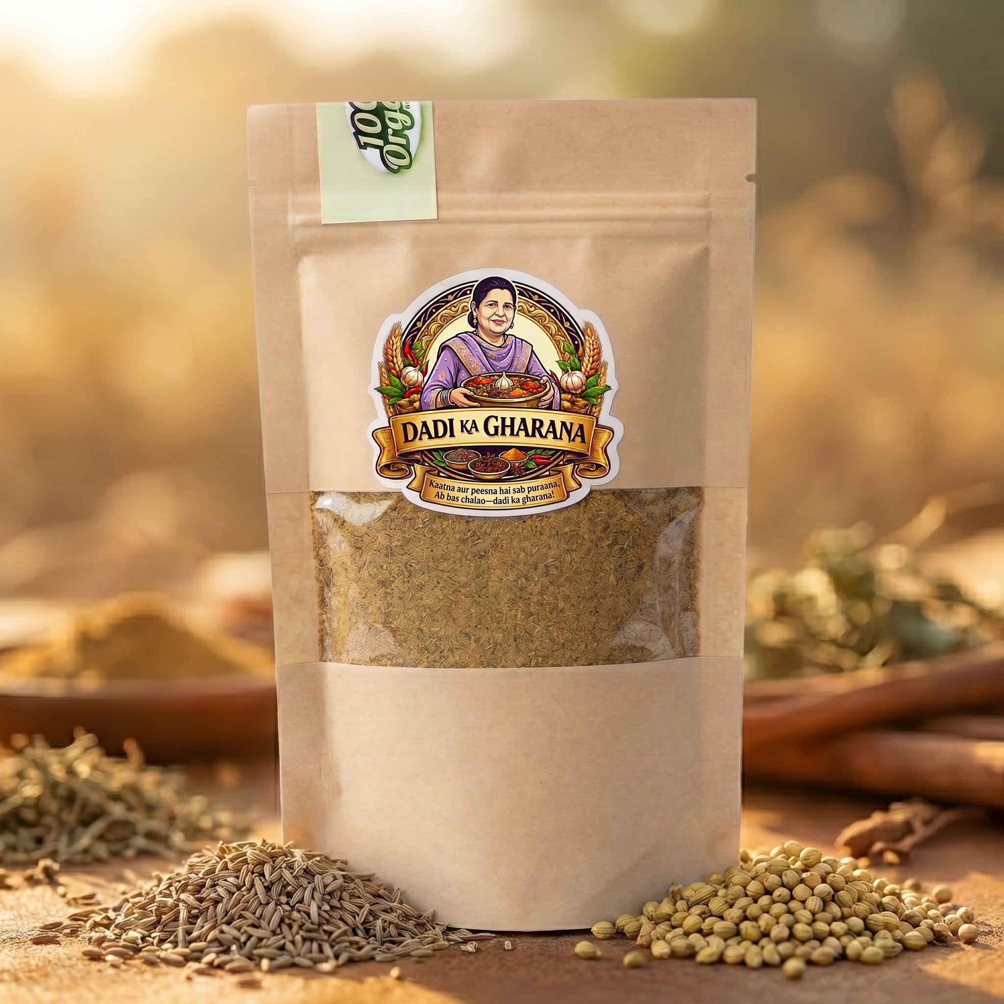 Tadka Sprinkle 50g Jeera Dhaniya Flavour Topping Dadi Ka Gharana Natural Flavor Enhancer