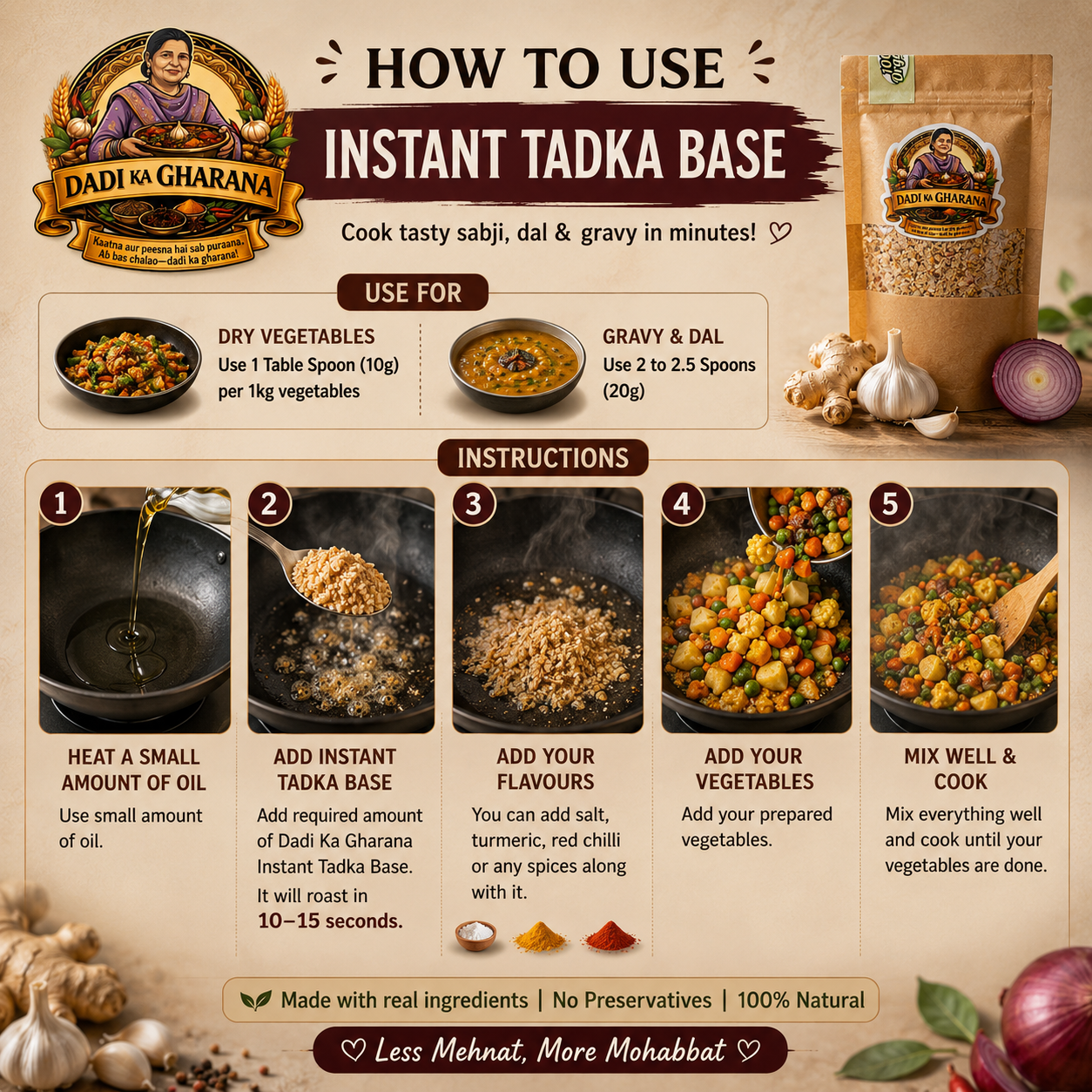 Instant tadka base - Dadi Ka Gharana
